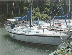 Gulfstar 43 ketch sailing ........