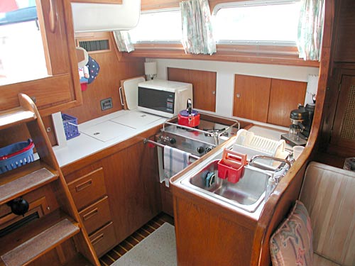 Gulfstar 43 galley