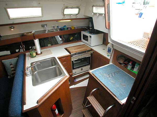 1984 Hunter 34 galley