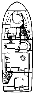 Silverton 46 Motoryacht layout